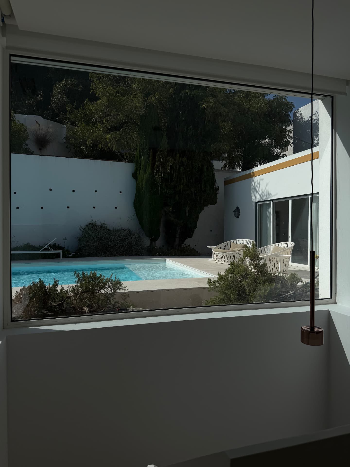Vista para a piscina